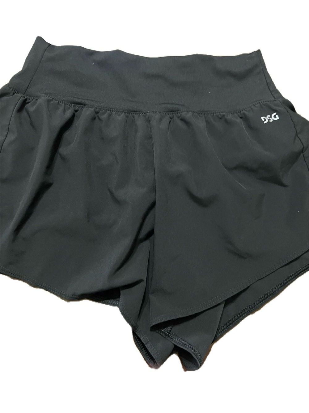 ⭐️DSG Athletic Black Running Shorts Built-In Liner Girls  Medium 10-12